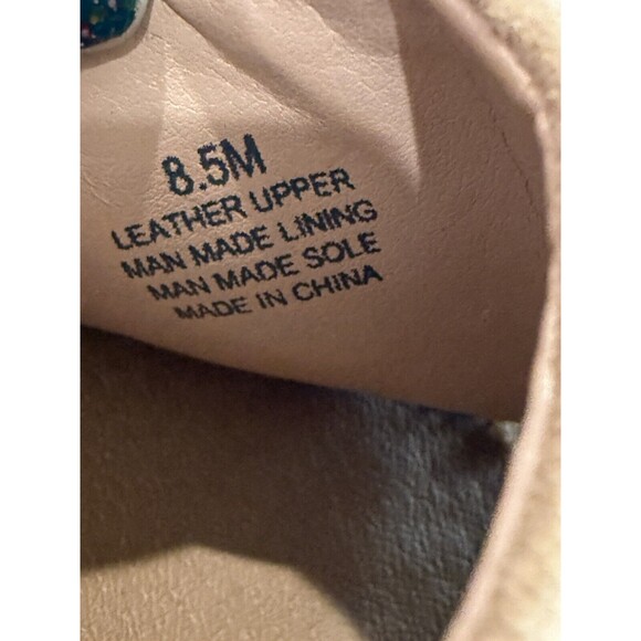 Giani Bini Ankle Strap Wedge High Heel Espadrille Tan Leather Size 8.5 M Sandals - Picture 6 of 11